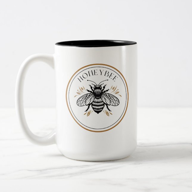 Honigbiene Zweifarbige Tasse (Links)