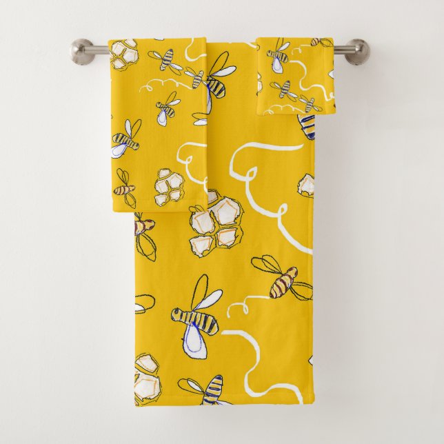 Honigbienen Badehandtuch-Set Badhandtuch Set (Insitu)