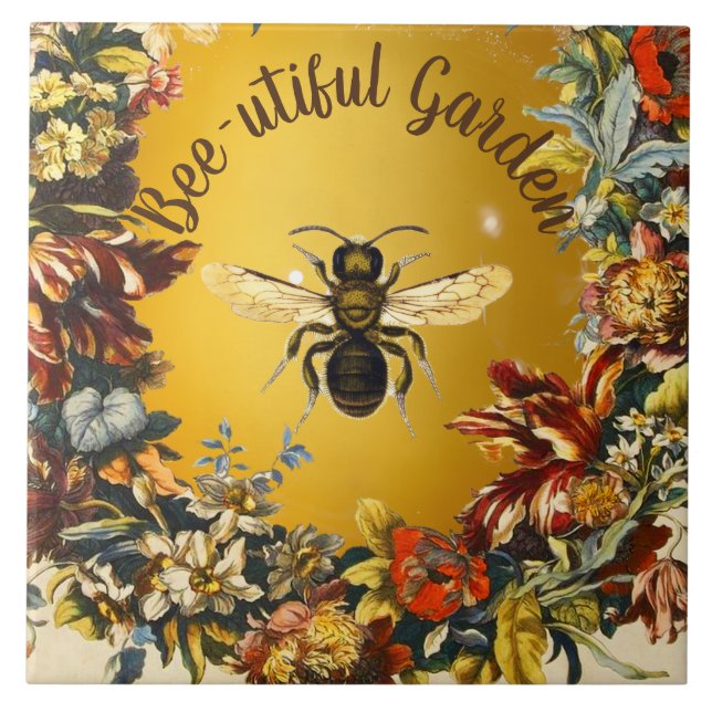 HONIGBIENEN BLUMENGARTEN, IMIKEREI APIARY FLIESE (Vorderseite)