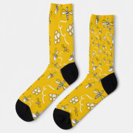 Honigbienen-Crewsocken Socken