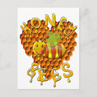 Honigbienen der Liebe Postkarte
