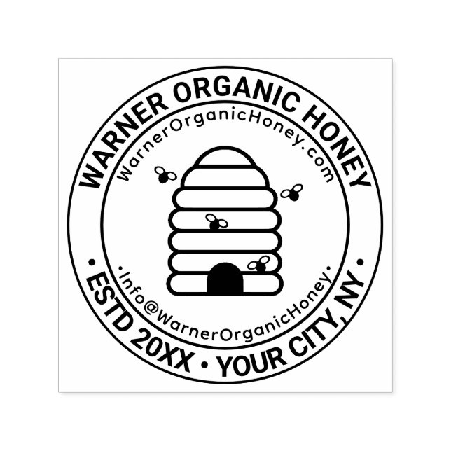 Honigbienen Firmenname Standort URL E-Mail #2 Permastempel (Design)