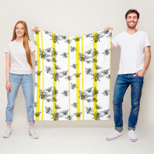 Honigbienen! Fleecedecke. Fleecedecke