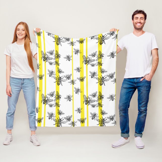 Honigbienen! Fleecedecke. Fleecedecke (Beispiel)