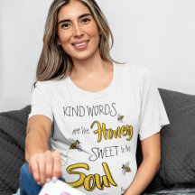 Honigbienen Freundliche Worte Gelb und Schwarz