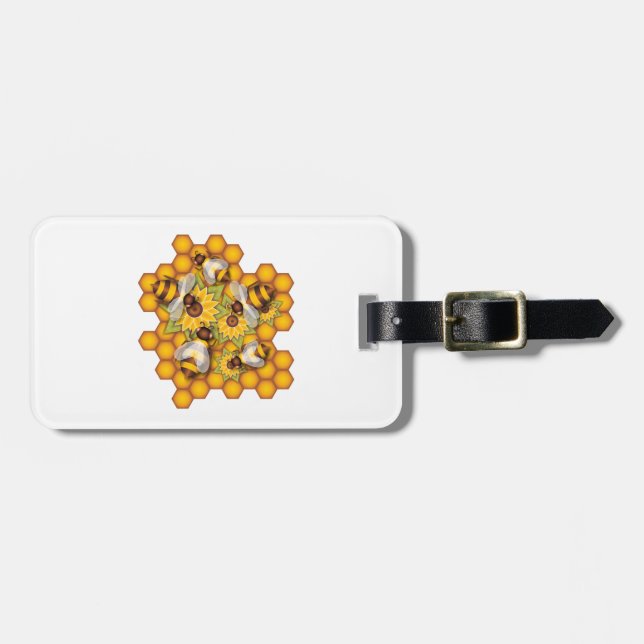 Honigbienen Gepäckanhänger (Vorderseite horizontal)