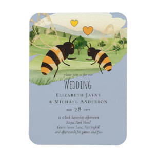 Honigbienen Imker Hochzeit Magnet