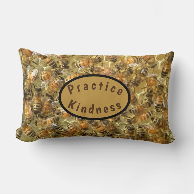 Honigbienen in der Hive Lumbar Lendenkissen (Vorderseite)