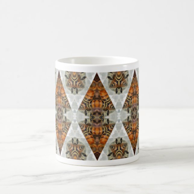 Honigbienen-Kaleidoskop-Tasse Tasse (Mittel)