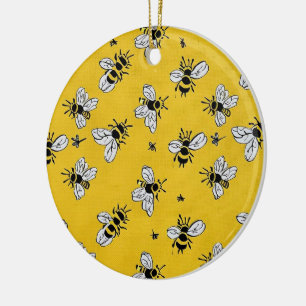 Honigbienen Keramik Ornament