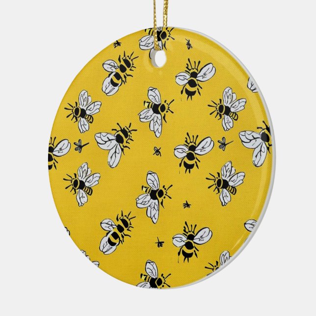 Honigbienen Keramik Ornament (Links)