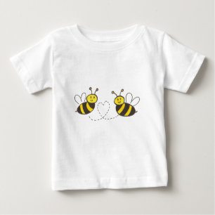 Honigbienen mit Herz Baby T-shirt