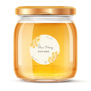 Honigbienen Runder Aufkleber