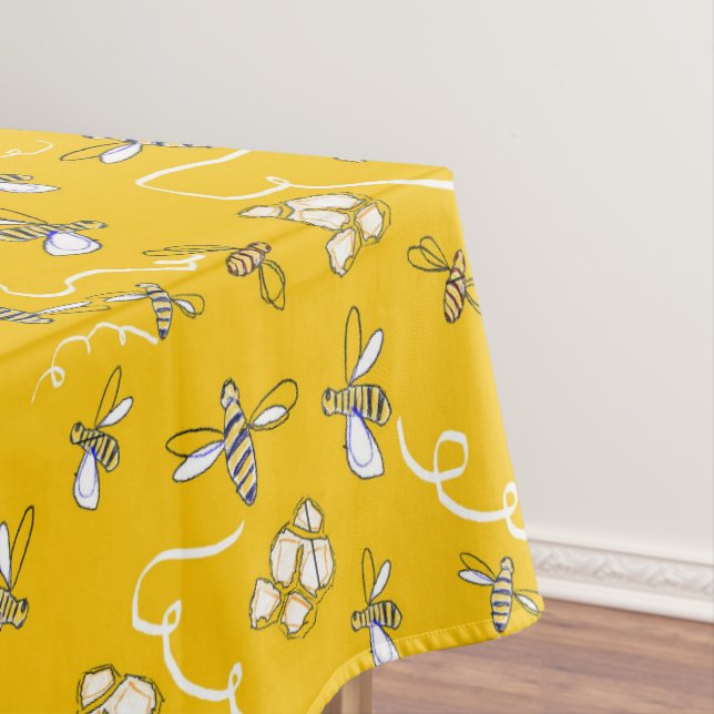 Honigbienen-Tischdecke Tischdecke (Beispiel)