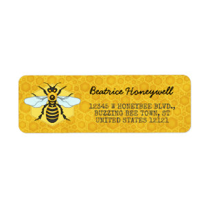 Honigbienen-und Bienenwaben-Hummel-Honig hübsch