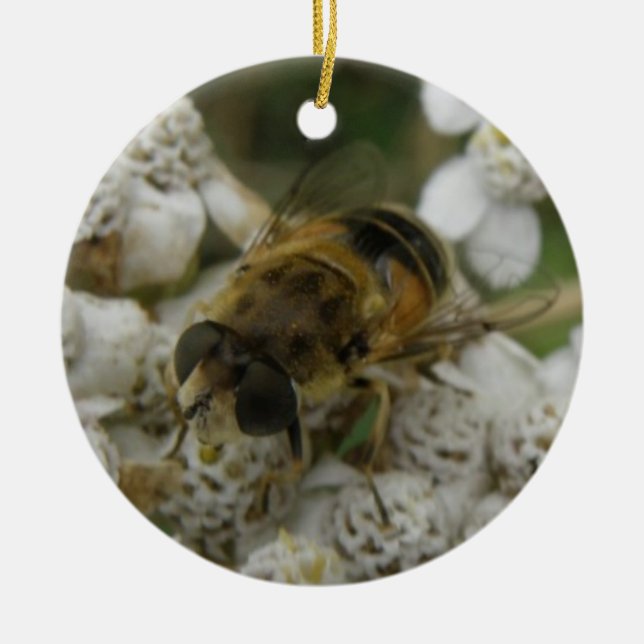 Honigbienen und Blume Ornament (Vorne)