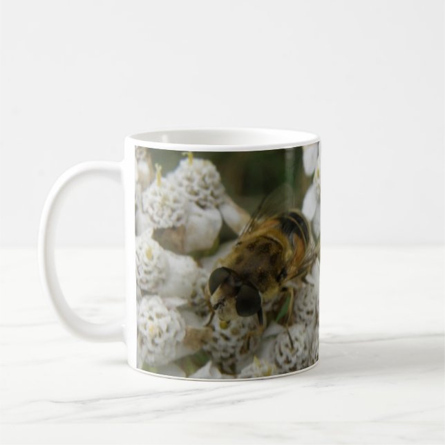 Honigbienen und Blume Tasse (Links)