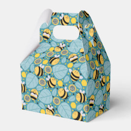 Honigbienen und Sonnenblumen Geschenkschachtel