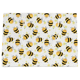 Honigbienen und Sonnenblumen Große Geschenktüte