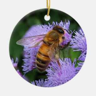 Honigbienen-Weihnachtsverzierung Keramik Ornament