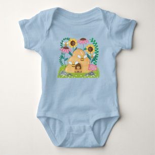 Honigbienenfamilie Baby Strampler