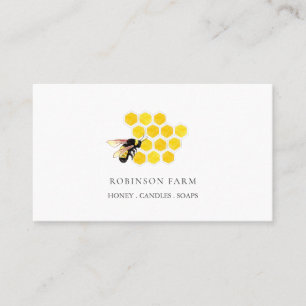Honigbienenfarm-Logo Visitenkarte