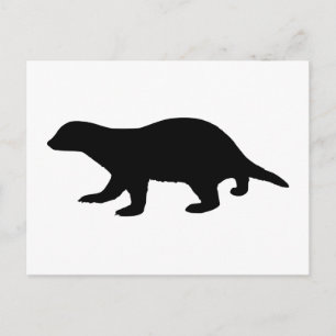 Honigdachs Postkarte