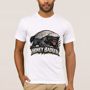 Honigdachs-T-Shirt Einzigartiges Wildtier-Design T-Shirt
