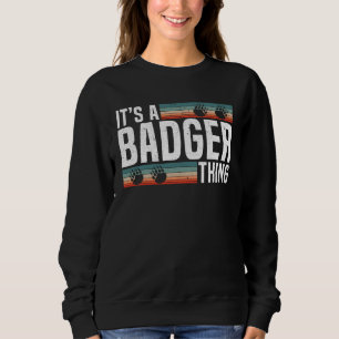 Honigdachs Wildtier Tier Ratel 5 Sweatshirt