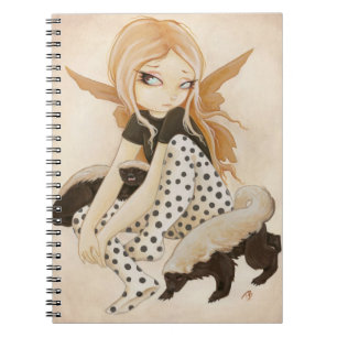 Honigfee mit Honigdachsen Notizblock