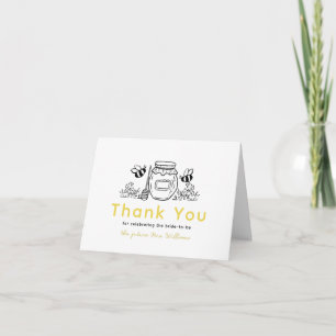 Honigglas & Bienen Hochzeitsdusche Danke