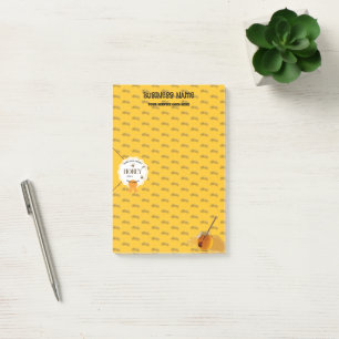Honigglas Honigbiene Waben Biene Imkerei Post-it Klebezettel