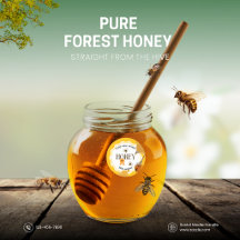 Honigglas Honigbiene Waben Biene Imkerei