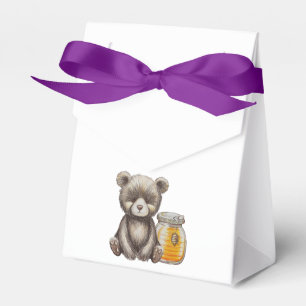 Honigglas und Teddy-Bären-Babydusche Geschenkschachtel