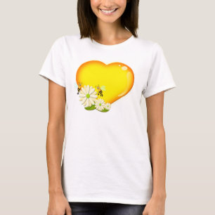 Honigherz, Bienen und Blume T-Shirt