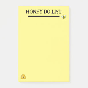 Honigliste Biene Thema Notizen