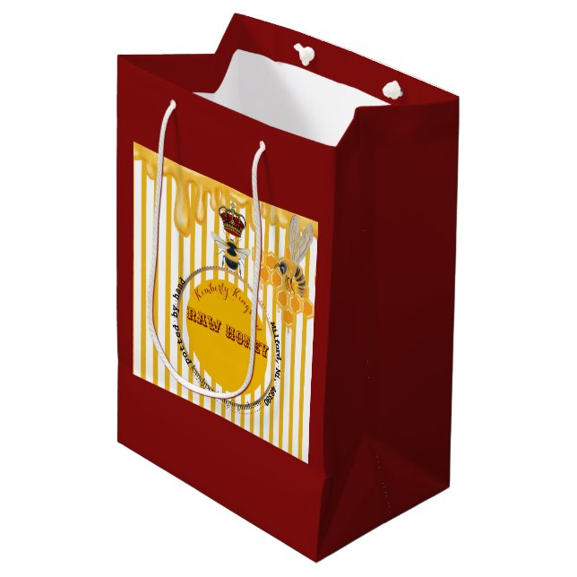 Honigmarke Mittlere Geschenktüte (Vorderseite Schrägansicht)