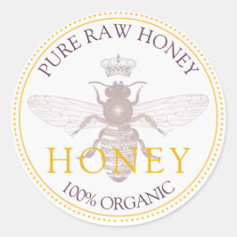 Honigmarke Runder Aufkleber