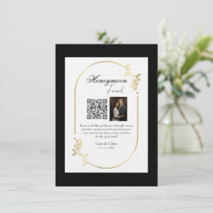 Honigmond Fonds QR-Code Schild Hochzeit Honeymoon Einladung