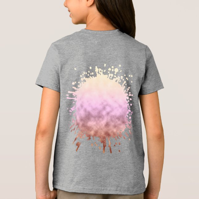 Honigsüßer Rosenschimmer Tri-Blend Shirt (Rückseite)