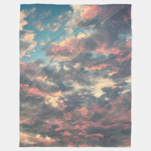 Honigtönen Fleecedecke