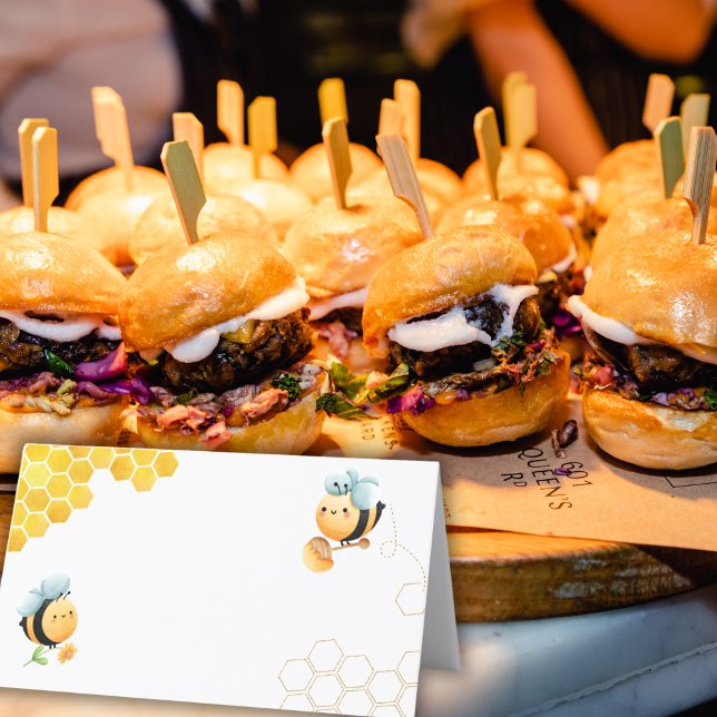 Honigwabe und Bienenfuttermarken Platzkarte (Von Creator hochgeladen)