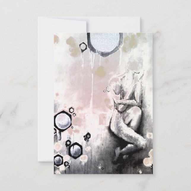 Honigwaben Einladung (Vorderseite)