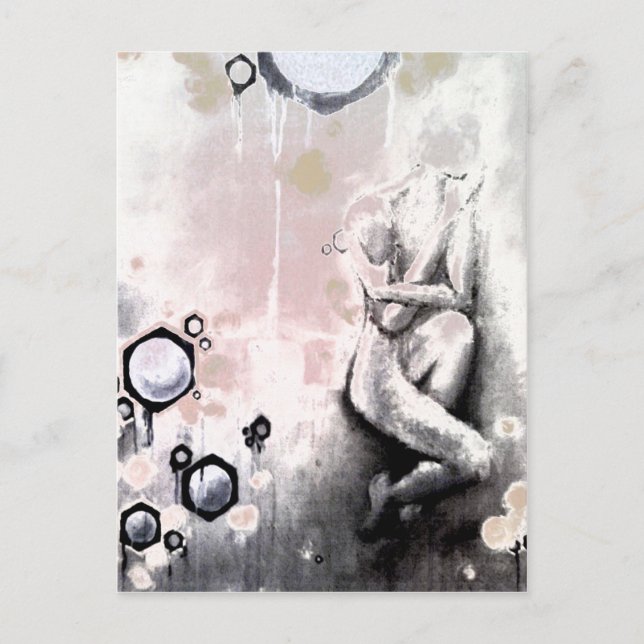 Honigwaben Postkarte (Vorderseite)