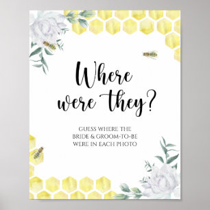 Honigwaben - Wo waren sie? Poster