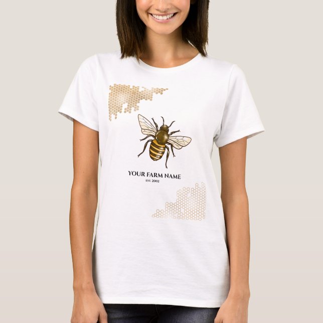 Honigwabenbaum Bienenzucht Apiarist Honeybee Bu T-Shirt (Vorderseite)