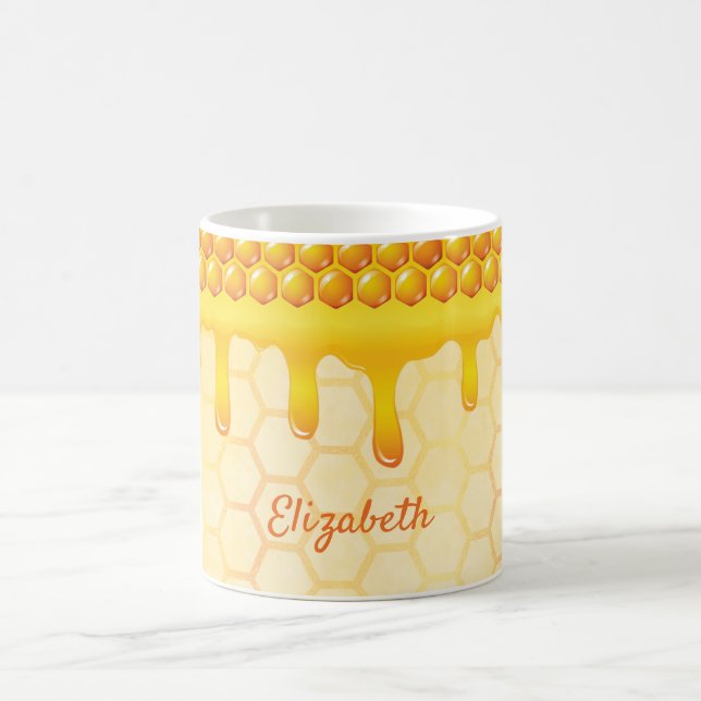 Honigwabenmuster, Honigtropfname Kaffeetasse (Mittel)