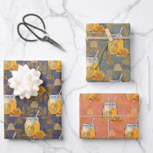 Honigwangen für Bienenliebhaber Geschenkpapier Set