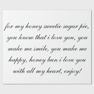 Honigzuckertorten-Packpapier Geschenkpapier