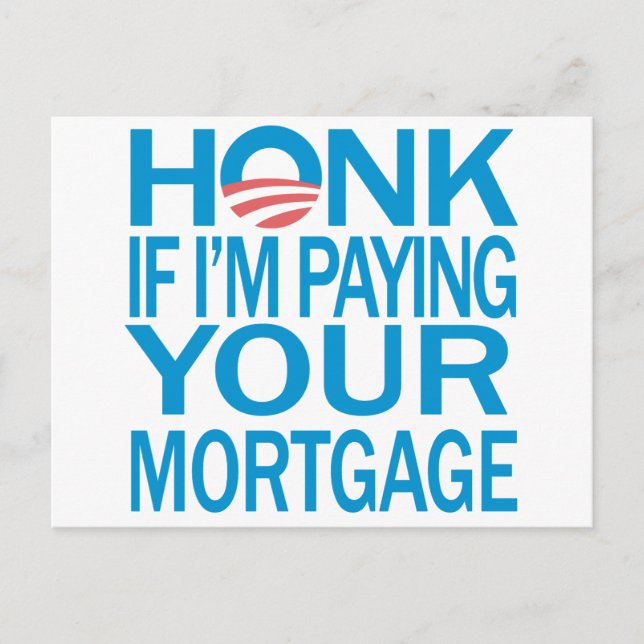 Honk AntiObama Postkarte (Vorderseite)